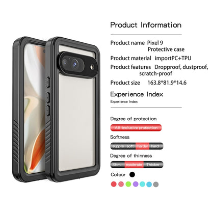 For Google Pixel 9 RedPepper Shockproof IP68 Waterproof PC + TPU Protective Case(Black) - Google Cases by RedPepper | Online Shopping South Africa | PMC Jewellery | Buy Now Pay Later Mobicred