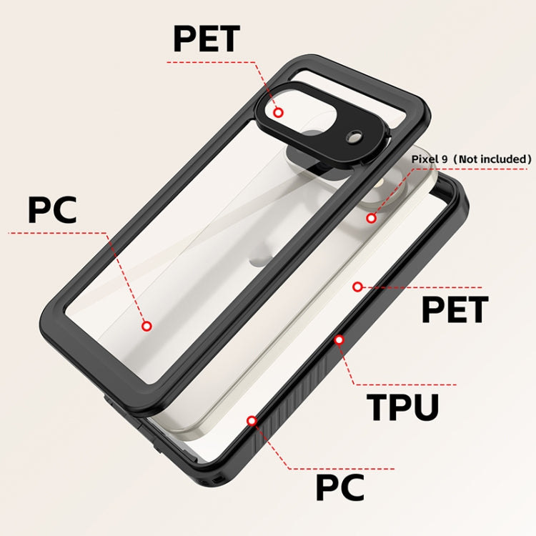 For Google Pixel 9 RedPepper Shockproof IP68 Waterproof PC + TPU Protective Case(Black) - free shipping - PMC Jewellery - Order now!