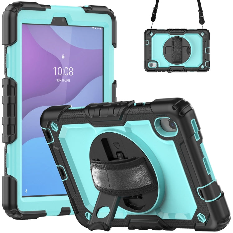 For Lenovo Tab M8 HD 2020/2019 Silicone Hybrid PC Tablet Case with Shoulder Strap(Light Blue PC) - Lenovo by PMC TechLife | Online Shopping South Africa | PMC TechLife | Buy Now Pay Later Mobicred