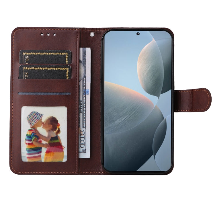 For Xiaomi Redmi K70 / K70 Pro Classic Calf Texture Flip Leather Phone Case(Brown) - K70 Pro Cases by PMC Jewellery | Online Shopping South Africa | PMC Jewellery | Buy Now Pay Later Mobicred