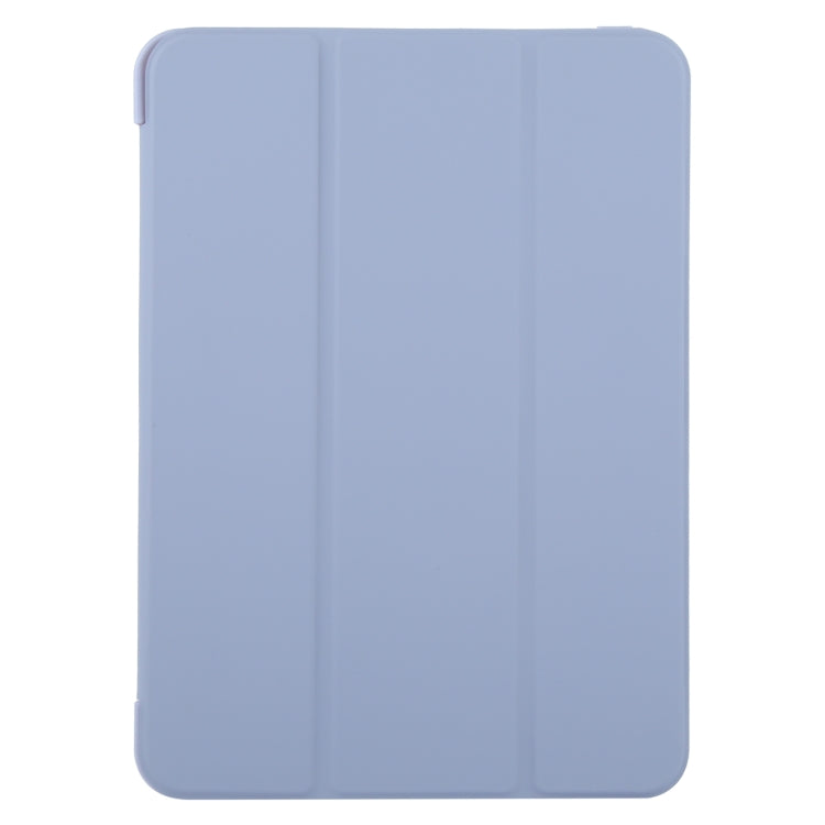 For iPad Air 11 2024 GEBEI 3-folding Holder Shockproof Flip Leather Tablet Case(Light Purple) - iPad Air 11 2024 Cases by GEBEI | Online Shopping South Africa | PMC Jewellery | Buy Now Pay Later Mobicred