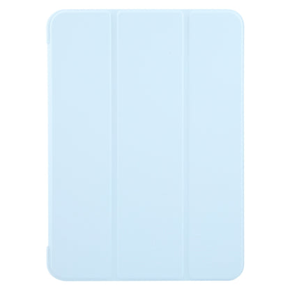 For iPad Air 11 2025 / 2024 GEBEI 3-folding Holder Shockproof Flip Leather Tablet Case(Sky Blue) - iPad Air 11 2025 / 2024 Cases by GEBEI | Online Shopping South Africa | PMC Jewellery | Buy Now Pay Later Mobicred