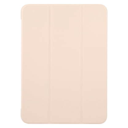 For iPad Air 11 2024 GEBEI 3-folding Holder Shockproof Flip Leather Tablet Case(Pink) - iPad Air 11 2024 Cases by GEBEI | Online Shopping South Africa | PMC Jewellery | Buy Now Pay Later Mobicred