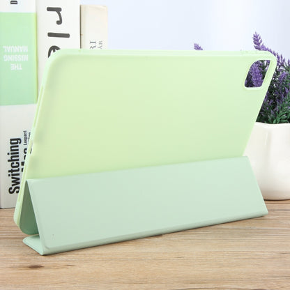 For iPad Air 11 2024 GEBEI 3-folding Holder Shockproof Flip Leather Tablet Case(Green) - iPad Air 11 2024 Cases by GEBEI | Online Shopping South Africa | PMC Jewellery | Buy Now Pay Later Mobicred