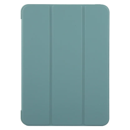 For iPad Pro 11 2024 GEBEI 3-folding Holder Shockproof Flip Leather Tablet Case(Dark Green) - iPad Pro 11 2024 Cases by GEBEI | Online Shopping South Africa | PMC Jewellery | Buy Now Pay Later Mobicred