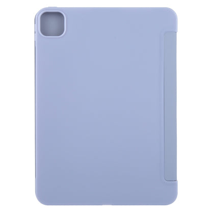 For iPad Air 13 2025 / 2024 GEBEI 3-folding Holder Shockproof Flip Leather Tablet Case(Light Purple) - iPad Air 13 2025 / 2024 Cases by GEBEI | Online Shopping South Africa | PMC Jewellery | Buy Now Pay Later Mobicred