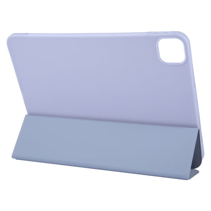 For iPad Air 13 2025 / 2024 GEBEI 3-folding Holder Shockproof Flip Leather Tablet Case(Light Purple) - iPad Air 13 2025 / 2024 Cases by GEBEI | Online Shopping South Africa | PMC Jewellery | Buy Now Pay Later Mobicred