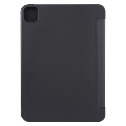 For iPad Air 13 2024 GEBEI 3-folding Holder Shockproof Flip Leather Tablet Case(Black) - iPad Air 13 2024 Cases by GEBEI | Online Shopping South Africa | PMC Jewellery | Buy Now Pay Later Mobicred