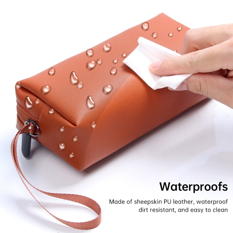 Waterproof PU Leather Laptop Accessory Bag(Black) - Other by PMC TechLife | Online Shopping South Africa | PMC TechLife | Buy Now Pay Later Mobicred