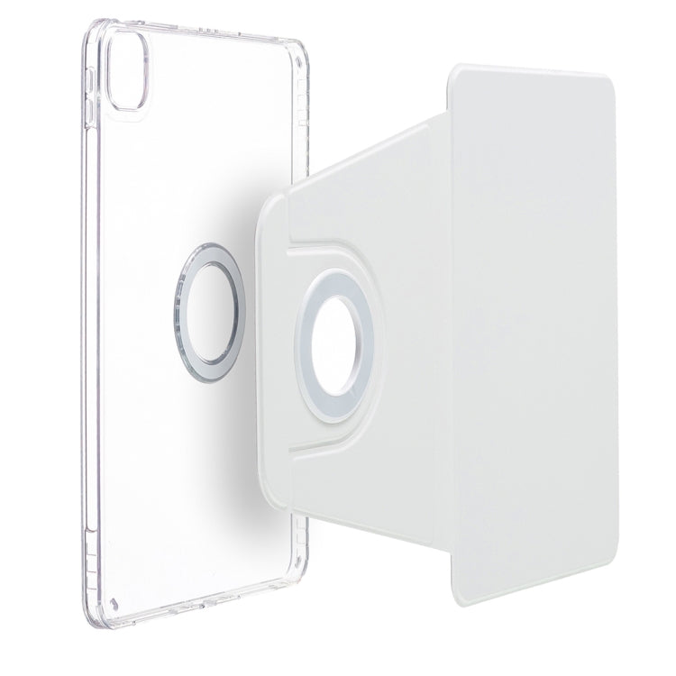 For iPad Air 13 2025 / 2024 Magnetic Split Leather Smart Tablet Case(White) - iPad Air 13 2025 / 2024 Cases by PMC TechLife | Online Shopping South Africa | PMC TechLife | Buy Now Pay Later Mobicred