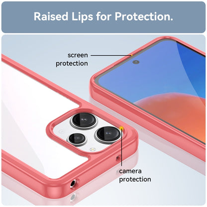 For Xiaomi Poco M6 Pro 5G Colorful Series Acrylic Hybrid TPU Phone Case(Red) - Xiaomi Cases by PMC Jewellery | Online Shopping South Africa | PMC Jewellery | Buy Now Pay Later Mobicred