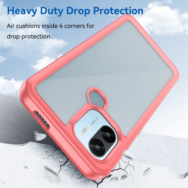 For Xiaomi Poco C50 Colorful Series Acrylic Hybrid TPU Phone Case(Red) - Xiaomi Cases by PMC TechLife | Online Shopping South Africa | PMC TechLife | Buy Now Pay Later Mobicred