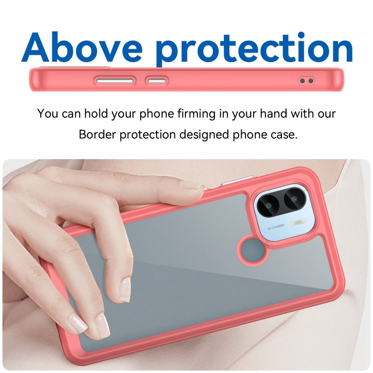 For Xiaomi Poco C50 Colorful Series Acrylic Hybrid TPU Phone Case(Red) - Xiaomi Cases by PMC Jewellery | Online Shopping South Africa | PMC Jewellery | Buy Now Pay Later Mobicred