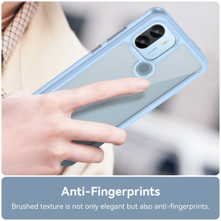 For Xiaomi Poco C51 Colorful Series Acrylic Hybrid TPU Phone Case(Blue) - Xiaomi Cases by PMC TechLife | Online Shopping South Africa | PMC TechLife | Buy Now Pay Later Mobicred