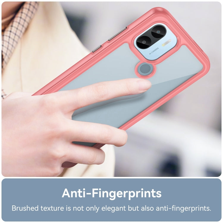 For Xiaomi Poco C51 Colorful Series Acrylic Hybrid TPU Phone Case(Red) - Xiaomi Cases by PMC TechLife | Online Shopping South Africa | PMC TechLife | Buy Now Pay Later Mobicred