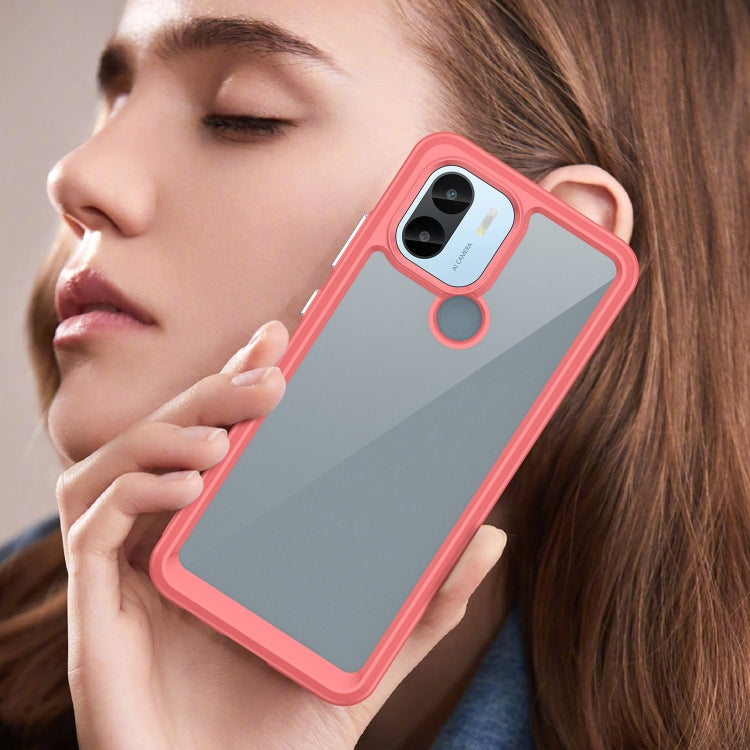 For Xiaomi Poco C51 Colorful Series Acrylic Hybrid TPU Phone Case(Red) - Xiaomi Cases by PMC TechLife | Online Shopping South Africa | PMC TechLife | Buy Now Pay Later Mobicred
