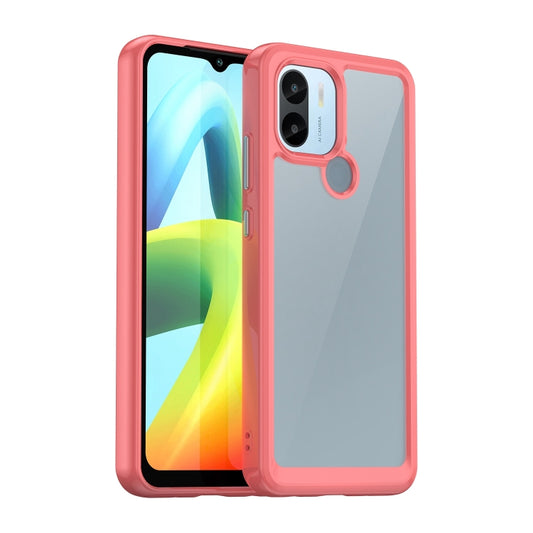 For Xiaomi Redmi A1+ Colorful Series Acrylic Hybrid TPU Phone Case(Red) - Xiaomi Cases by PMC Jewellery | Online Shopping South Africa | PMC Jewellery | Buy Now Pay Later Mobicred