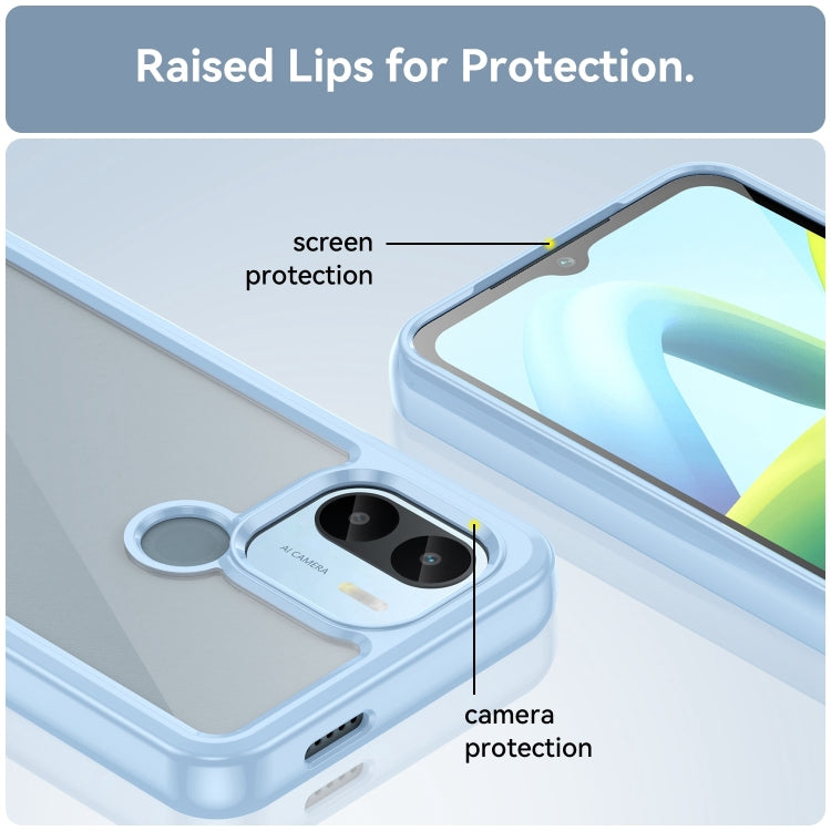 For Xiaomi Redmi A2+ Colorful Series Acrylic Hybrid TPU Phone Case(Blue) - Xiaomi Cases by PMC TechLife | Online Shopping South Africa | PMC TechLife | Buy Now Pay Later Mobicred