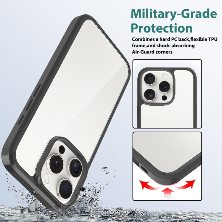 For iPhone 16 Pro Scratchproof Acrylic TPU Phone Case(Black) - iPhone 16 Pro Cases by PMC TechLife | Online Shopping South Africa | PMC TechLife | Buy Now Pay Later Mobicred