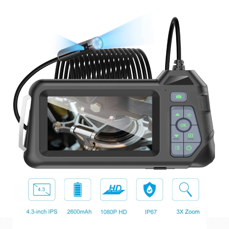 M60 4.3 inch Dual Camera with Screen Endoscope, Length:1m(5mm) -  by PMC TechLife | Online Shopping South Africa | PMC TechLife | Buy Now Pay Later Mobicred
