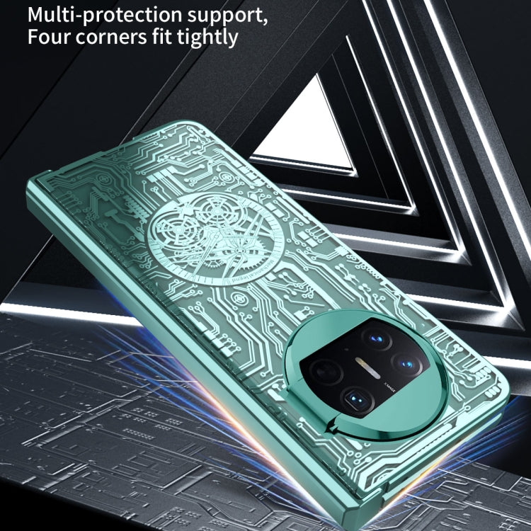 For Huawei Mate X3 Mechanical Legend Integrated Electroplating All-inclusive Phone Case(Silver) - Huawei Cases by PMC TechLife | Online Shopping South Africa | PMC TechLife | Buy Now Pay Later Mobicred