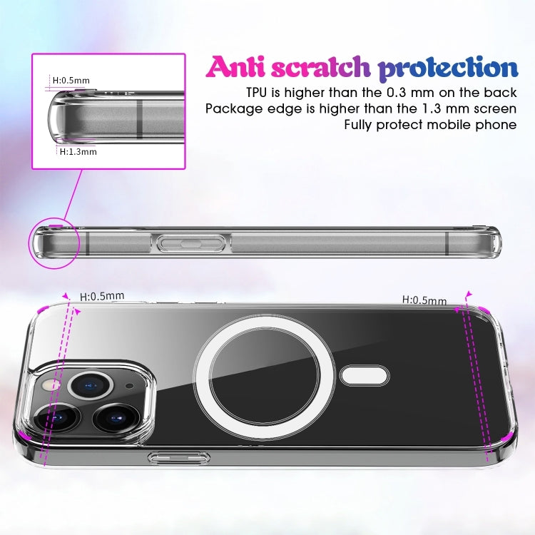For iPhone 16 Pro Max MagSafe Clear Acrylic PC +TPU Phone Case(Transparent) - iPhone 16 Pro Max Cases by PMC TechLife | Online Shopping South Africa | PMC TechLife | Buy Now Pay Later Mobicred