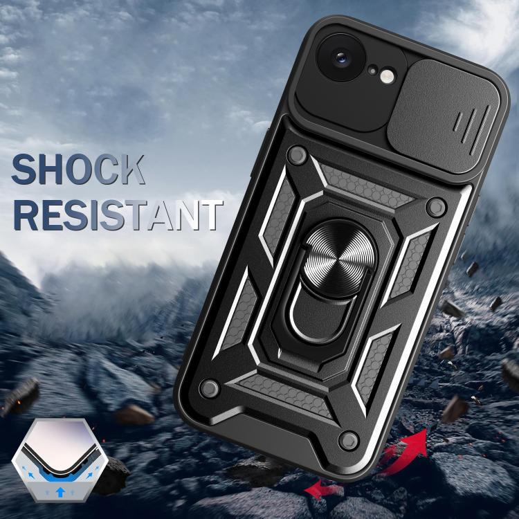 For iPhone 16e Sliding Camera Cover Design TPU+PC Phone Case(Blue) - free shipping - PMC TechLife - Order now!