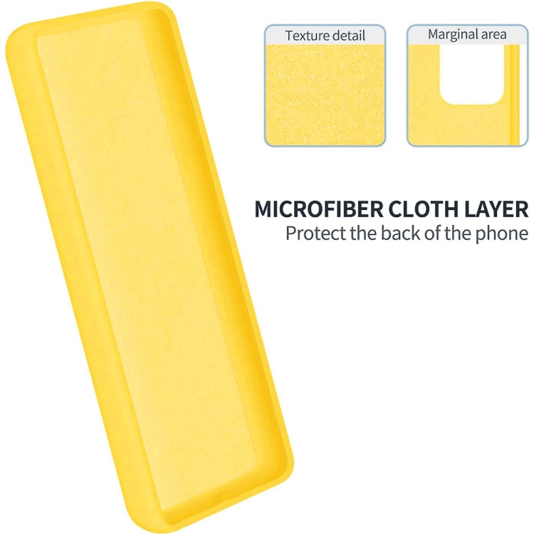 For Motorola Moto G64 Solid Color Liquid Silicone Dropproof Full Coverage Phone Case(Yellow) - Motorola Cases by PMC TechLife | Online Shopping South Africa | PMC TechLife | Buy Now Pay Later Mobicred