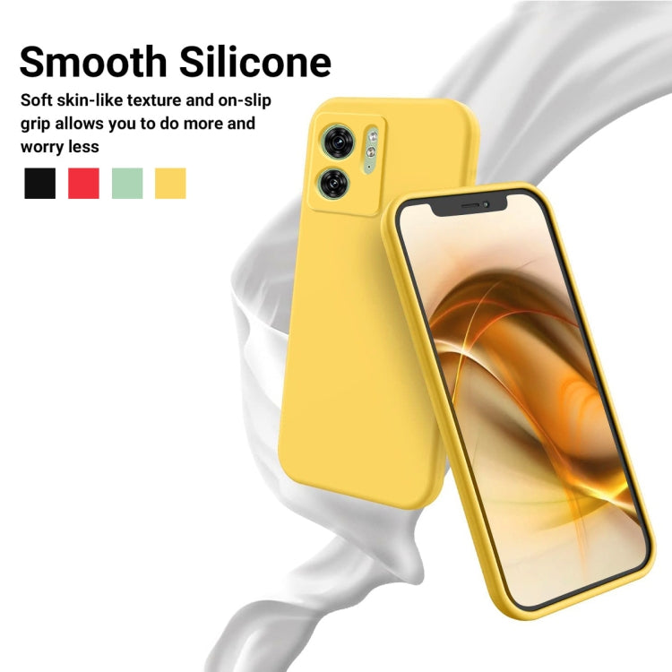 For Motorola Edge 2023 Solid Color Liquid Silicone Dropproof Full Coverage Phone Case(Yellow) - free shipping - PMC TechLife - Order now!
