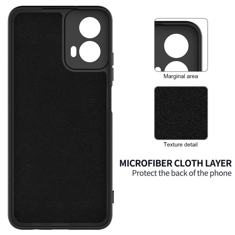 For Motorola Moto G45 Solid Color Liquid Silicone Dropproof Full Coverage Phone Case(Black) - free shipping - PMC TechLife - Order now!