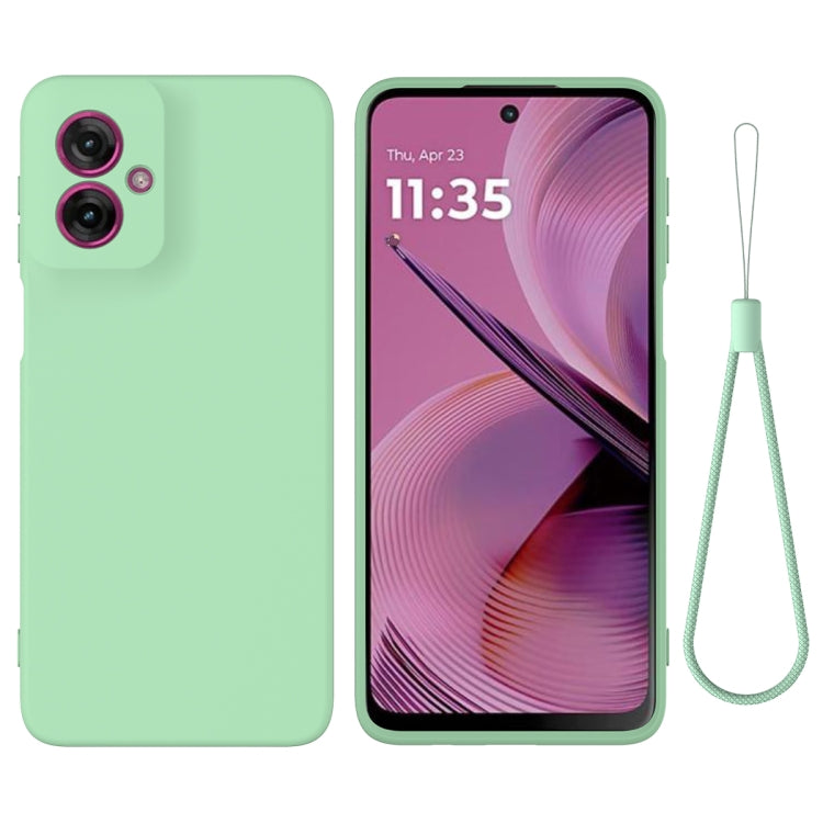 For Motorola Moto G55 Solid Color Liquid Silicone Dropproof Full Coverage Phone Case(Green) - free shipping - PMC TechLife - Order now!