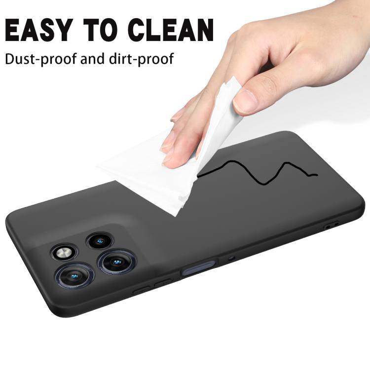 For Motorola Moto G Power 2025 Solid Color Liquid Silicone Dropproof Full Coverage Phone Case(Black) - free shipping - PMC TechLife - Order now!