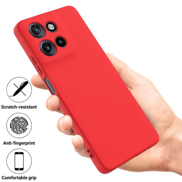 For Motorola Moto G Power 2025 Solid Color Liquid Silicone Dropproof Full Coverage Phone Case(Red) - free shipping - PMC TechLife - Order now!
