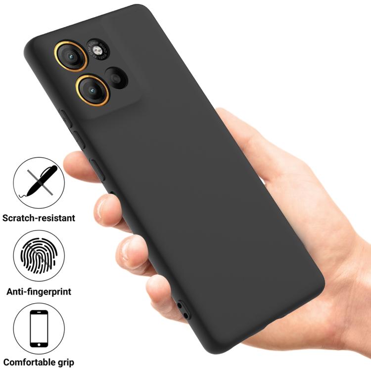 For Motorola Moto G15 Power Solid Color Liquid Silicone Dropproof Full Coverage Phone Case(Black) - free shipping - PMC TechLife - Order now!