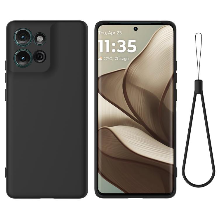 For Motorola Moto G 2025 Solid Color Liquid Silicone Dropproof Full Coverage Phone Case(Black) - free shipping - PMC TechLife - Order now!