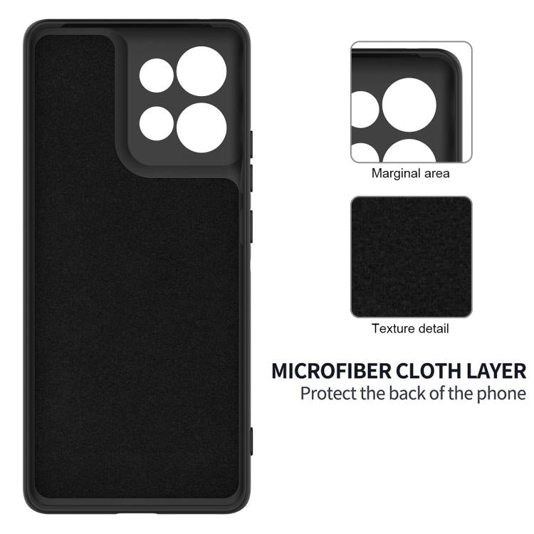 For Motorola Moto G 2025 Solid Color Liquid Silicone Dropproof Full Coverage Phone Case(Black) - free shipping - PMC TechLife - Order now!