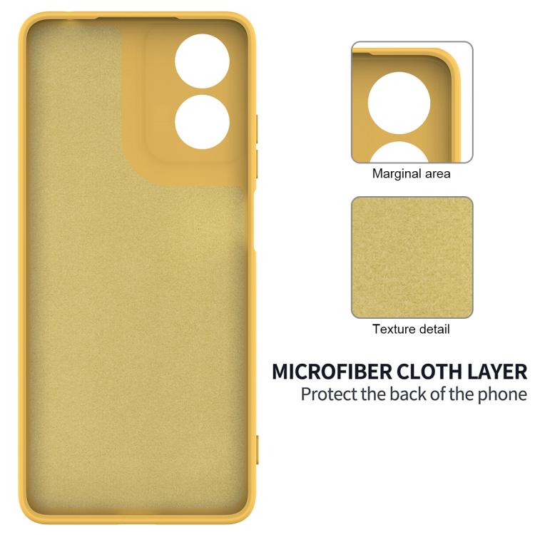 For Motorola Moto G04S 4G / E14 4G Solid Color Liquid Silicone Dropproof Full Coverage Phone Case(Yellow) - free shipping - PMC TechLife - Order now!