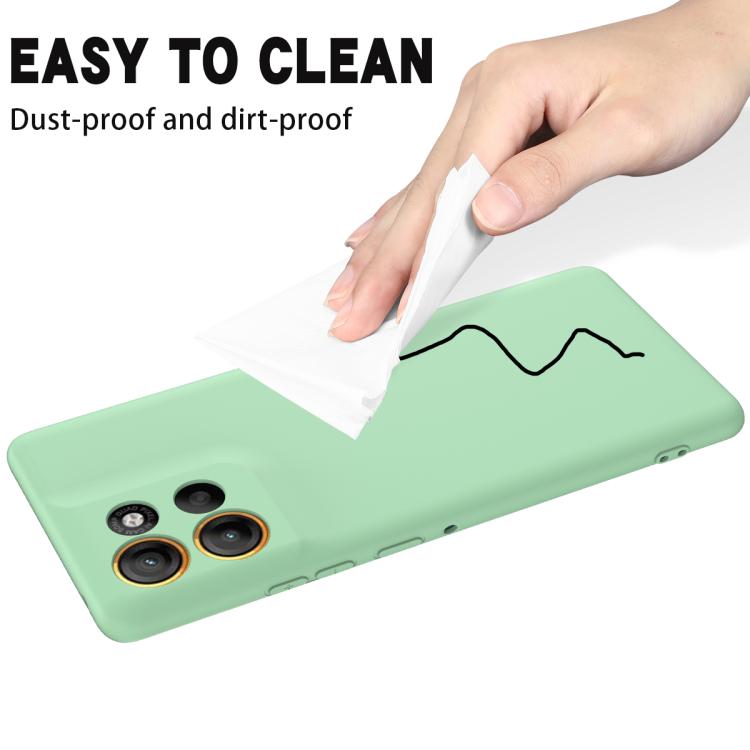 For Motorola Moto G56 5G Solid Color Liquid Silicone Dropproof Full Coverage Phone Case(Green) - free shipping - PMC TechLife - Order now!
