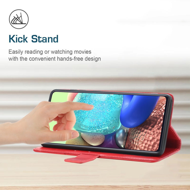 For iPhone 16 Pro HT01 Y-shaped Pattern Flip Leather Phone Case(Red) - iPhone 16 Pro Cases by PMC TechLife | Online Shopping South Africa | PMC TechLife | Buy Now Pay Later Mobicred
