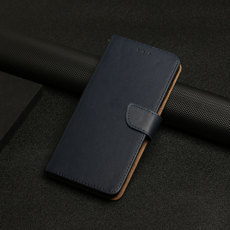 For iPhone 16 Pro Genuine Leather Fingerprint-proof Flip Phone Case(Blue) - iPhone 16 Pro Cases by PMC TechLife | Online Shopping South Africa | PMC TechLife | Buy Now Pay Later Mobicred