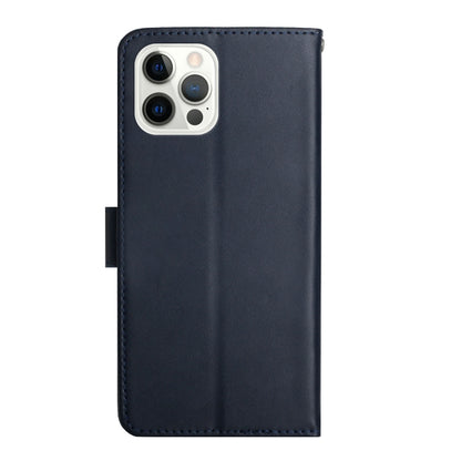 For iPhone 16 Pro Genuine Leather Fingerprint-proof Flip Phone Case(Blue) - iPhone 16 Pro Cases by PMC Jewellery | Online Shopping South Africa | PMC Jewellery | Buy Now Pay Later Mobicred