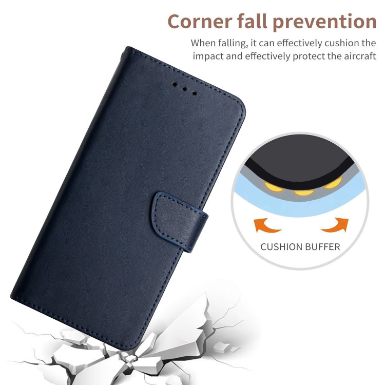 For iPhone 16 Pro Genuine Leather Fingerprint-proof Flip Phone Case(Blue) - iPhone 16 Pro Cases by PMC TechLife | Online Shopping South Africa | PMC TechLife | Buy Now Pay Later Mobicred