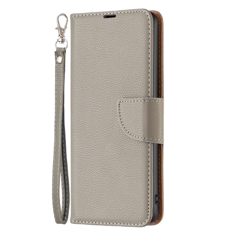 For Xiaomi Redmi Note 13 4G Global Litchi Texture Pure Color Leather Phone Case(Grey) - Note 13 Cases by PMC Jewellery | Online Shopping South Africa | PMC Jewellery | Buy Now Pay Later Mobicred