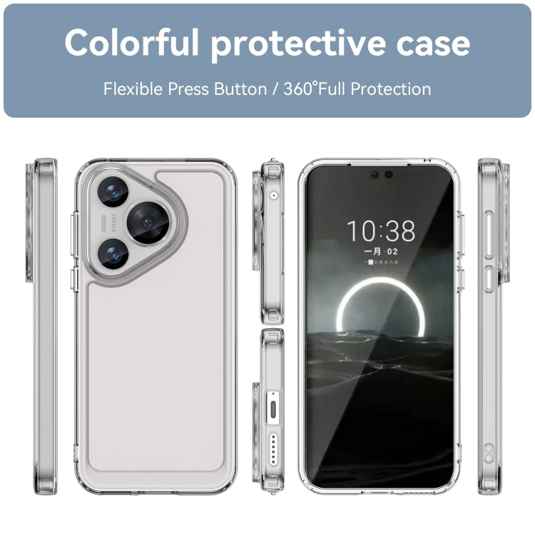 For Huawei Pura 70 Candy Series TPU Phone Case(Transparent) - Huawei Cases by PMC Jewellery | Online Shopping South Africa | PMC Jewellery | Buy Now Pay Later Mobicred