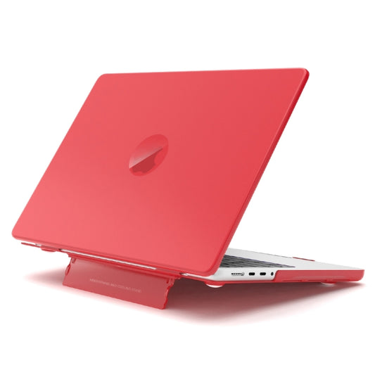 For Macbook Pro 16.2 2023 A2991/A2780 Frosted Translucent Laptop Protective Case(Red) - MacBook Pro Cases by PMC Jewellery | Online Shopping South Africa | PMC Jewellery | Buy Now Pay Later Mobicred