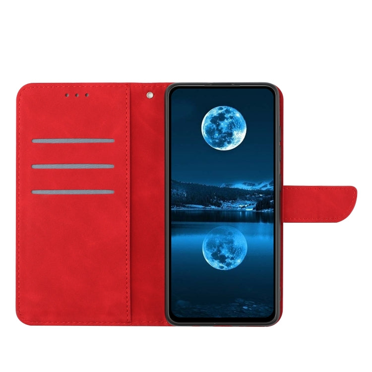 For iPhone 16 Pro Max Stitching Embossed Leather Phone Case(Red) - iPhone 16 Pro Max Cases by PMC TechLife | Online Shopping South Africa | PMC TechLife | Buy Now Pay Later Mobicred