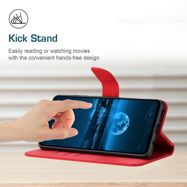 For iPhone 16 Pro Max Stitching Embossed Leather Phone Case(Red) - iPhone 16 Pro Max Cases by PMC TechLife | Online Shopping South Africa | PMC TechLife | Buy Now Pay Later Mobicred