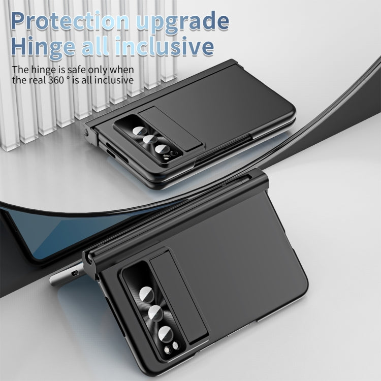 For Google Pixel Fold Integrated Electroplating PC Folding Phone Case(Black) - Google Cases by PMC TechLife | Online Shopping South Africa | PMC TechLife | Buy Now Pay Later Mobicred