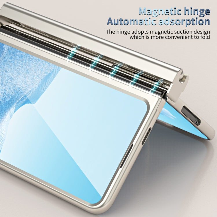 For Google Pixel Fold Integrated Electroplating PC All-inclusive Phone Case with Hinge(Gold) - Google Cases by PMC TechLife | Online Shopping South Africa | PMC TechLife | Buy Now Pay Later Mobicred