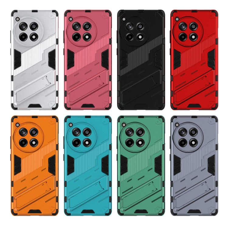 For OnePlus Ace 3 5G Punk Armor 2 in 1 PC + TPU Phone Case with Holder(Blue) - OnePlus Cases by PMC TechLife | Online Shopping South Africa | PMC TechLife | Buy Now Pay Later Mobicred